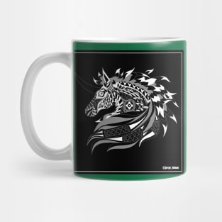 black magic unicorn horse in ecopop Mug